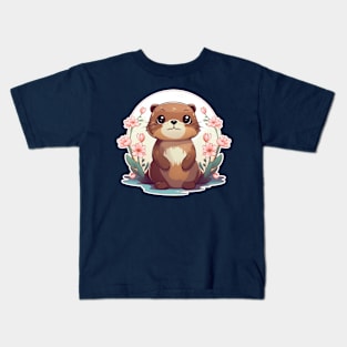 Otter is sitting Kids T-Shirt